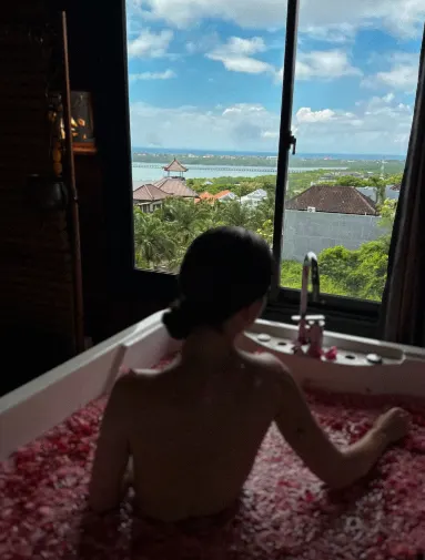 Relaxing Flower Bath Experience at Frangipani Spa Nusa Dua Bali Relaxing flower bath experience at a spa in Nusa Dua, Bali